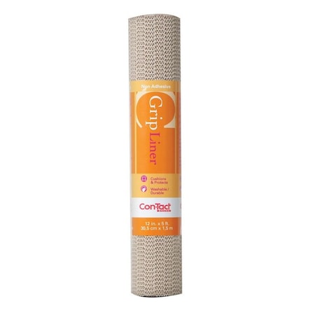 Con-Tact Brand Con-Tact Grip 5 ft. L X 12 in. W Taupe Non-Adhesive Shelf Liner 05F-C6B59-06